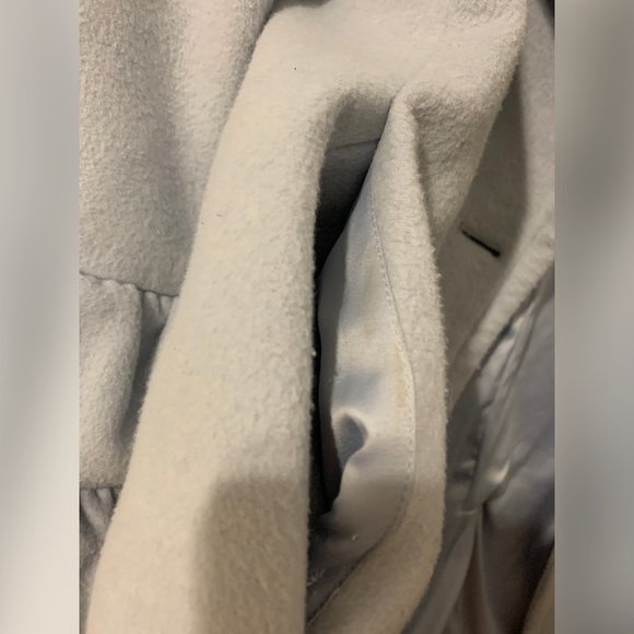 Club Monaco Light Blue Ruffled Sleeves Coat - Picture 12 of 13